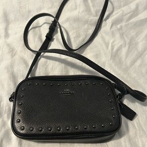 Coach Black Leather Crossbody Bag